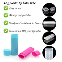 Échantillon Gratuit - Contenant Vide en Plastique PP 4,5g pour Baume à Lèvres - Tube en Plastique 4,5ml pour Rouge à Lèvres