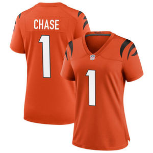 Maillot de football américain personnalisé pour femmes adultes, taille plus, été, Cincinnati, logos cousus, détails brodés, uniformes de sport - Product Image 3