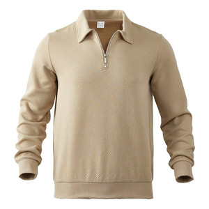 Felpa da Uomo Leggera in Poliestere con Colletto, Casual, Manica Lunga, con Zip 1/4, Vendita all'Ingrosso - Product Image 2
