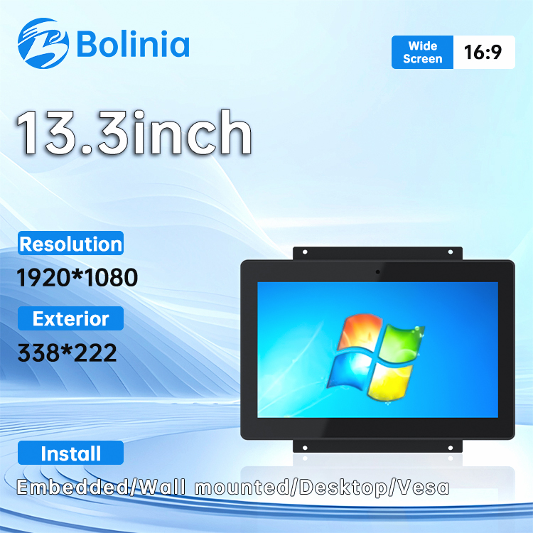 Custom 21.5" Industrial Panel PC with Capacitive Touchscreen Android OS RK3288/RK3399 Front Panel Waterproof All-in-One Computer