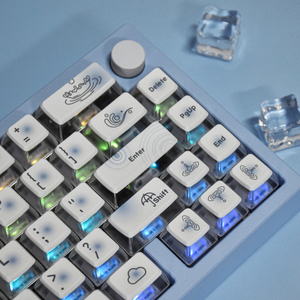Oshid เรนดรอปสีย้อม-ซับพุดดิ้งคีย์บอร์ดเล่นเกมเอเอสเอไฟ RGB สำหรับคีย์บอร์ดเชิงกล - Product Image 4