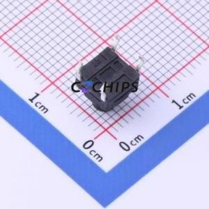 TS-KG10G-BB70F Tactile Switch Through hole Component (THT) Switch Single Pole Single Throw Round Button 2.5N Through Hole - Product Image 2