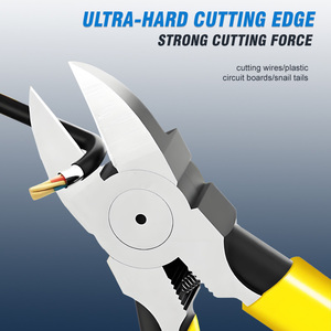 6 Inch Steel Ultra Sharp Precision Side <b>Cutter</b> Clippers with Longer Flush Cutting <b>Edge</b> for DIY Crafting Clean Cuts - Product Image 3