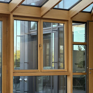 Cửa Sổ gỗ nhôm tùy chỉnh thiết kế thông minh nhôm gỗ composite nghiêng và biến cửa sổ trượt Hàn liền mạch - Product Image 3
