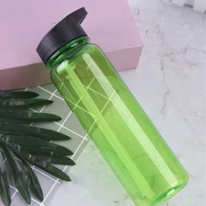 Custom <b>Cheap</b> 700ml Gym clear Drinking Plastic Sports Water Bottle With Straw - Product Image 5