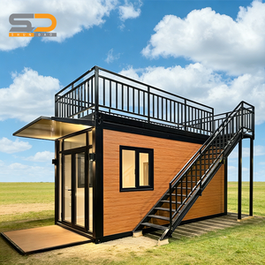 Maison conteneur pliable <span class=keywords><strong>de</strong></span> 20 pieds avec aménagement intérieur personnalisable, escalier, balcon sur deux étages, maison <span class=keywords><strong>de</strong></span> luxe - Product Image 3