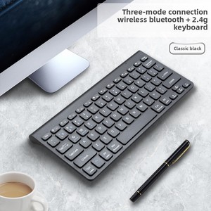 Im Lặng 2.4G Chế Độ Kép Không Dây Sô Cô La Bàn Phím Đa Chức Năng Trọng Lượng Nhẹ Di Động Cho Điện Thoại Di Động Và Máy Tính - Product Image 4