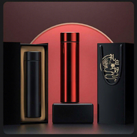 Bouteille d'eau intelligente en acier inoxydable avec affichage de la température et logo personnalisé, 500 ml, thermos numérique intelligent pour cadeaux, bureau, remise de diplôme