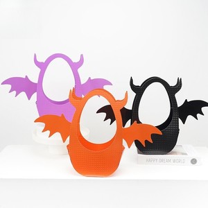 Boîtes pliables à main pour Halloween, petits monstres et petits démons, boîtes créatives pour arrangements floraux, emballage cadeau avec poignée - Product Image 3