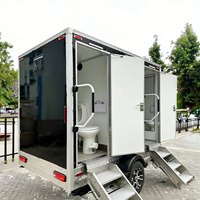 Toilettes mobiles modulaires Goeasy, sanitaires préfabriqués, remorque de salle de bain avec cabine de douche pour le camping en plein air
