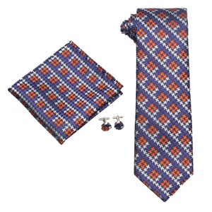 Fabrication professionnelle Bon prix <span class=keywords><strong>Cravate</strong></span> formelle pied-de-poule pour hommes <span class=keywords><strong>Cravate</strong></span> maigre brodée en polyester à prix réduit - Product Image 2
