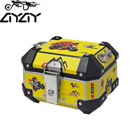 Boîte à bagages pour moto en alliage d'aluminium de 15 L pour véhicules électriques - Boîte de rangement universelle multifonctionnelle