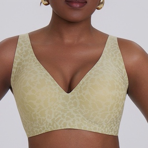 <span class=keywords><strong>Sujetador</strong></span> Deportivo Sin Costuras para Mujer, <span class=keywords><strong>Sujetador</strong></span> Invisible Cómodo con <span class=keywords><strong>Escote</strong></span> <span class=keywords><strong>Profundo</strong></span> en V y Tirantes Ajustables, Moda Sehe - Product Image 3