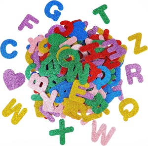 Pegatinas con letras brillantes, letras del alfabeto de espuma para niños, DIY arte artesanal, decoraciones para fiesta de <span class=keywords><strong>cumpleaños</strong></span> - Product Image 1
