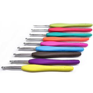 Ensemble de 9 crochets en silicone TPR et aluminium pour <span class=keywords><strong>tricot</strong></span> et <span class=keywords><strong>crochet</strong></span> - Product Image 5