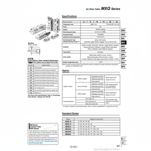SMC Pneumatics Air Slide Table (Tabla de deslizamiento de aire) - Product Image 1
