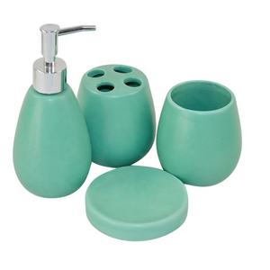 Dispensadores de jabón líquido con tema de <span class=keywords><strong>zorro</strong></span> rosa, botella de jabonera de cerámica para niños, accesorios de baño - Product Image 3