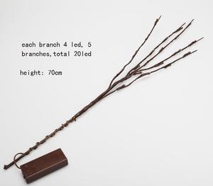 LED akülü söğüt Twig ışıklı şube noel ev odası vazo dekoratif aydınlatma - Product Image 6