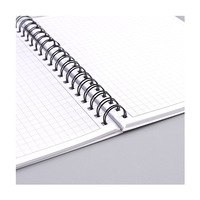 Cuaderno A5 Personalizado con Cuadrícula, Cubierta de Plástico PP Troquelada, Encuadernación en Espiral con Impresión Personalizada para Marca Empresarial y Uso Diario