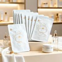 Sachet PE imprimé OEM d'usine, haute barrière, recyclable, pochette trois côtés pour shampoing, soins capillaires, cosmétiques, emballage de voyage, impression OEM