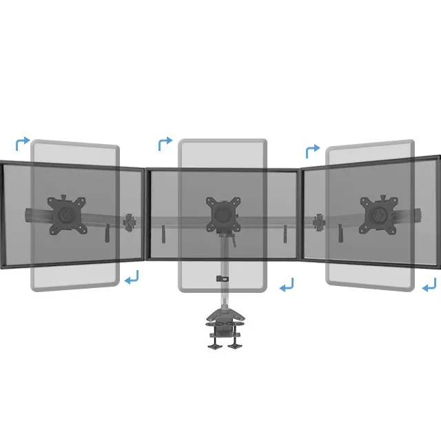 Lcd computadora multi-función 3 lcd monitor soporte de montaje
