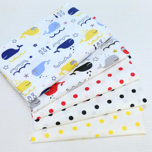 Cartoon kleine walvis Aqua Dot AB bedrukte stof kleuterschool baby dekbedovertrek katoenen keperstof - Product Image 3