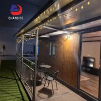 Maison Conteneur Préfabriquée de Luxe Écologique Entièrement Installée et Extensible avec Toilettes, Salle de Bain et Cuisine
