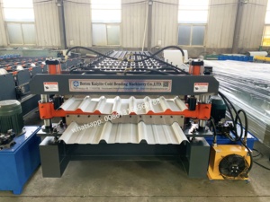 Machine de formation de rouleau de Calamine de feuille de toiture <span class=keywords><strong>R101</strong></span> et Tr4 à Double couche à vendre - Product Image 4