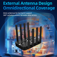 Pabrik OEM ODM Router Wifi Nirkabel Tri-band Wifi7 19000Mbps 10Gbps Port dengan Slot Kartu SIM