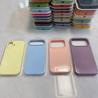 Coque en silicone PVC pour iPhone 17 Pro Max, MOQ 500, couleurs adorables, coque en silicone liquide pour iPhone 17 Pro Max et 17 Air