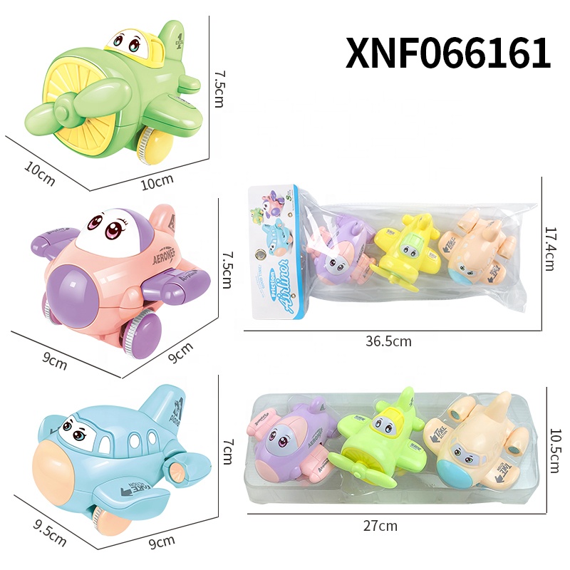 Plastic Fun Mini Car Super Cool Airplane Set Toy