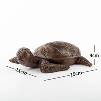 Statue de tortue hawaïenne en bois de résine sculptée à la main, bord de mer Tropical océan nautique tortue côtière tortue tortue tortue décoration intérieure