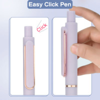 Stylos à encre gel en plastique couleur Morandi 0,5 mm avec logo personnalisé en gros, stylos rétractables arc-en-ciel non effaçables pour le bureau et l'école