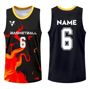 Custom Youth Basketball Shirts Personalized Sublimation Print Name Number Logo Polyester Basketball Jersey Tshirt For Men M9929