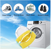 Sac à chaussures personnalisé avec logo, sac à linge réutilisable pour chaussures, sac de nettoyage en machine pour chaussures noires, bleues et jaunes