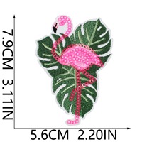 Patchs thermocollants en feutre non tissé avec broderie Cœur de plage, paillettes, motifs de dessins animés, vagues et coquillages pour chapeaux et valises