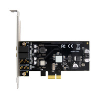 Carte audio interne ST116 PCIe X1 CM6646 monocanal HD pour jeux et streaming en direct avec réduction de bruit IA