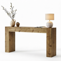 Console moderne personnalisée en bois massif, style créatif, luxe léger, haut de gamme, crème antique, pour chambre et salon, mobilier de maison
