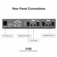 Égaliseur graphique professionnel double 15 bandes AOFO 215S, processeur audio stéréo EQ, métal, actif, portable, pour scène, KTV, sonorisation PA