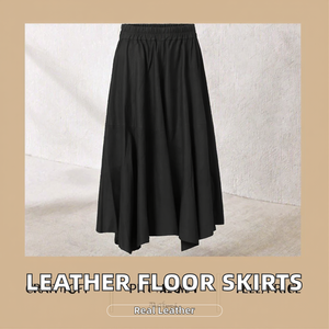 Best Selling Genuine Leather High Quality Floor-Length Skirts for Women Casual Breathable Plain Dyed Straight Design - Product Image 2