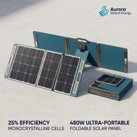 Panneau solaire pliable JiYao 480W, rendement de 25%, haute puissance, noir, 128 cellules, 182mmx91mm, Jiangsu RV Marine