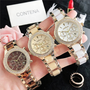 <span class=keywords><strong>Montre</strong></span> Femme CONTENA : <span class=keywords><strong>Montre</strong></span>-bracelet à Quartz <span class=keywords><strong>en</strong></span> <span class=keywords><strong>Or</strong></span> Rose avec Cristaux, Bracelet Tendance - Product Image 3