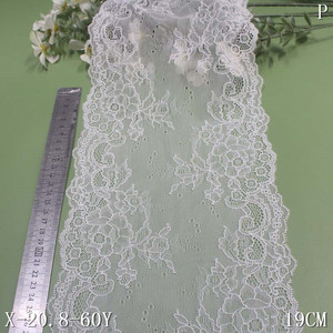 Dentelle fantaisie à motifs, 19 cm <span class=keywords><strong>de</strong></span> large, rose clair et blanc, dentelle extensible, <span class=keywords><strong>lot</strong></span> <span class=keywords><strong>de</strong></span> stock d'usine, dentelle en nylon et élasthanne pour <span class=keywords><strong>soutien</strong></span>-<span class=keywords><strong>gorge</strong></span> et sous-vêtements pour femmes - Product Image 5
