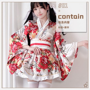 <span class=keywords><strong>Yukata</strong></span> Kimono <span class=keywords><strong>Japonais</strong></span> Traditionnel pour <span class=keywords><strong>Femme</strong></span>, Robe de Nuit d'Été en Coton à Imprimé Floral, Costume de Cosplay, Ensemble de Peignoir de Festival - Product Image 6