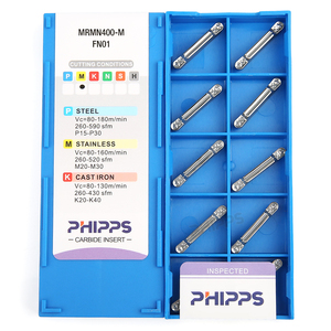 Plaquette de rainurage CNC PHIPPS en carbure de tungstène MRMN300 MRMN400 MRMN200 MRMN500 pour <span class=keywords><strong>aluminium</strong></span> - Product Image 5