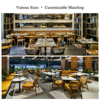 Ensembles de meubles de restaurant modernes tout-en-un, meubles de salle à manger en bois de luxe, tables et chaises pour cafés, hôtels et restaurants