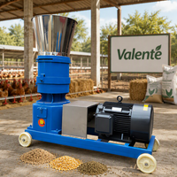 Machine à granulés d'aliments multifonctionnelle pour l'exportation vers l'Afrique, pour aliments secs et humides, avec moulin 220V, ligne de production de granulés d'aliments pour animaux