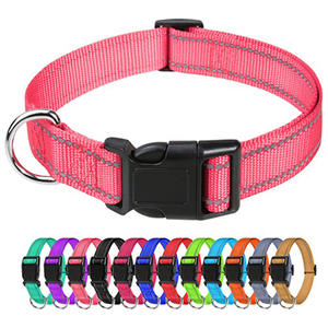 Nylon Pet <span class=keywords><strong>Collar</strong></span> Reflektieren des Material Solide verstellbare Schnalle Anti-Lost-Sicherheit für Nachts pazier gänge Langlebig Mehrfarbig erhältlich - Product Image 5