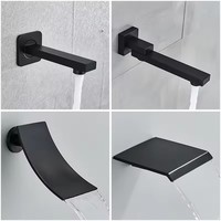 Ensemble de douche pluie noir mat 10/12/16 pouces avec douchette à main, mitigeur de baignoire pour projets hôteliers, vente en gros OEM