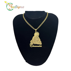 Collana in Acciaio Inossidabile Fatingna, Collana Personalizzata con Foto, Ciondolo con Targhetta Personalizzata per Bambini, Gioielli Commemorativi Personalizzati - Product Image 1